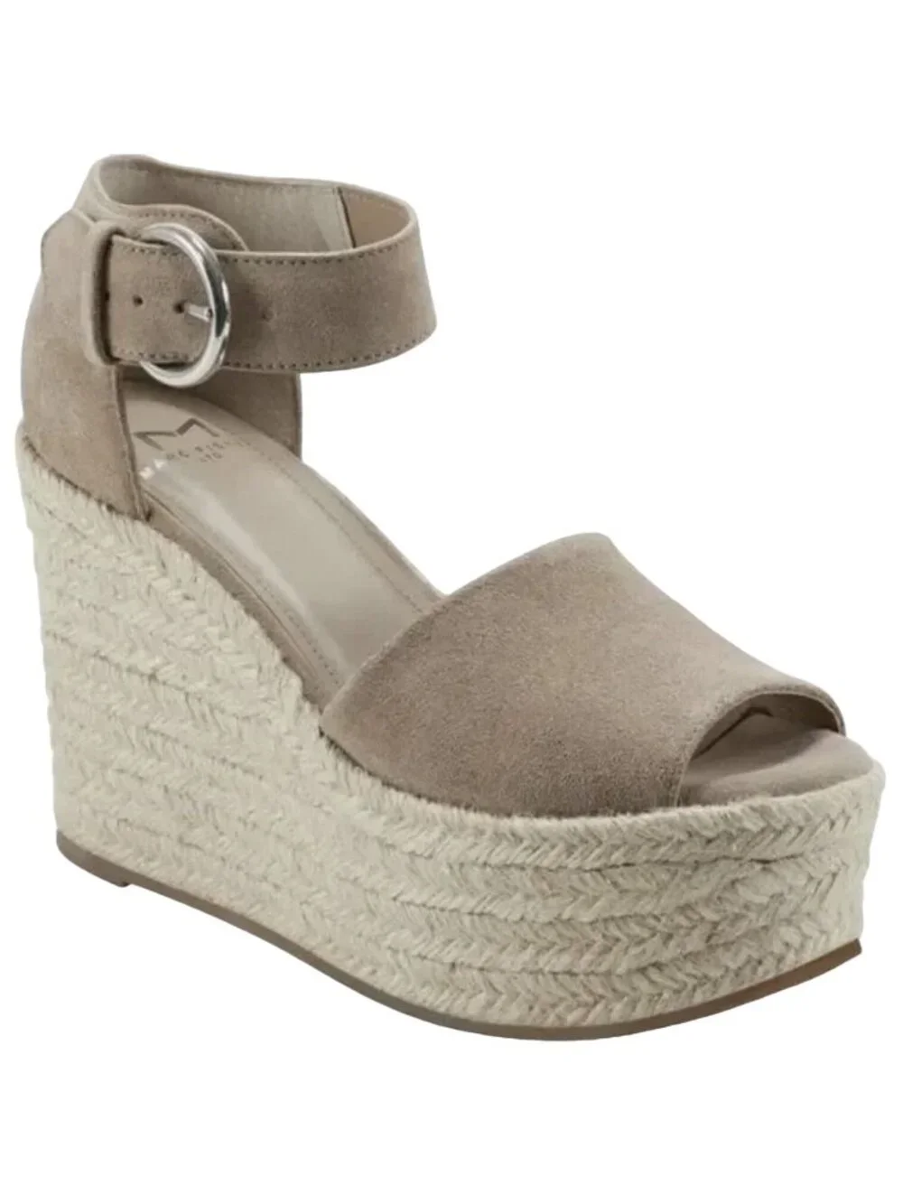 New Marc Fisher Alita Platform Espadrille Wedge Heel Sandal Shoes 9.5
